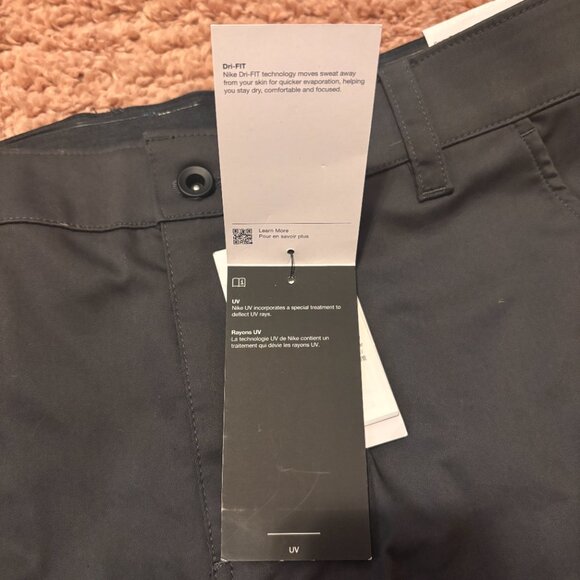 Nike UV 8" Golf Chino Shorts Dri-FIT Dark Gray DA4142-077 Men's Size 30 NWT - Picture 5 of 10